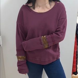 Vintage Havana Purple Beaded Sweater